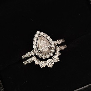 Bague en argent sterling 925 taille émeraude, diamant moissanite vvs, bague de fiançailles, diamant de clarté vvs, alliances pour femmes - Product Image 2