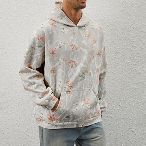Sudadera con Capucha Estampado Camuflaje Selva, Holgada y Cómoda para Hombre - Product Image 4