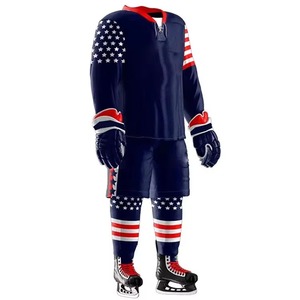 Uniforme de Hockey sobre Hielo Personalizado de Fábrica, Impreso, de Alta Calidad, 100% Poliéster, Transpirable y de Secado Rápido - Product Image 3