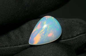 Gemas Mehrajudin AA, Ópalo Etíope Natural de 3.19 CT, Cabujón de Ópalo Welo con Fuego Raro, Certificado por Terceros, Gema Suelta Blanca - Product Image 3