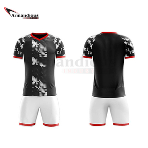 Conjunto de camiseta de fútbol personalizado para adultos y niños, lo último en uniformes de fútbol masculinos, servicio OEM para uniformes deportivos personalizados, camisetas de fútbol - Product Image 4