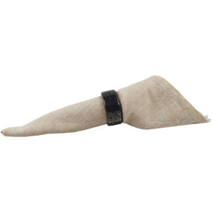 Porte-serviettes de haute qualité, de couleur noire et avec une finition peinte, idéal pour la maison et les ustensiles de cuisine d'hôtel, design décoratif - Product Image 4