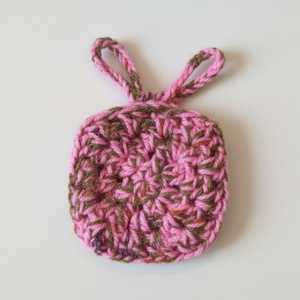 Waterproof Crochet <b>Drawstring</b> Mini <b>Pouch</b> for Ear Buds Mini Waterproof Bag for Small Items - Product Image 2