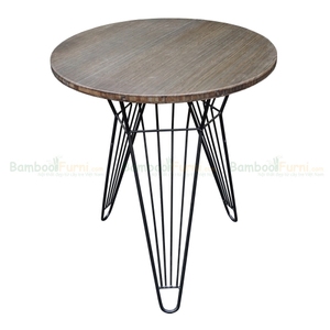 Modern Round <b>Bamboo</b> Wood Tabletop 60cm Diameter Finished with PU Coating (MB38010) - Product Image 5