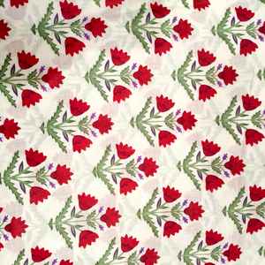 Hand Block Printed Organic Eco-Friendly Cotton Cambric Fabric Natural Block Print Handmade Lightweight for Curtain Bag Craft - Product Image 6