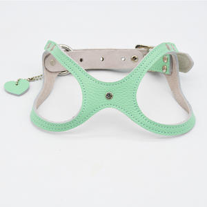 Set <span class=keywords><strong>Harness</strong></span> dan Tali Anjing, <span class=keywords><strong>Harness</strong></span> Kulit untuk Anak Anjing, Rompi Anjing Mudah Dipakai & Dilepas dengan Pegangan untuk Anjing Kecil, Sedang - Product Image 3