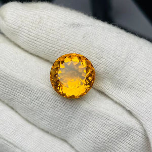 ซิทรินธรรมชาติ ขนาด 15 มม. ทรงกลม เจียระไนคุณภาพ AAA พร้อมประกายเงางามและสีสวยงาม เหมาะสำหรับการขัดและเจียระไน ใช้ได้กับเครื่องประดับทุกชนิด - Product Image 3