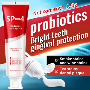 Pasta Dental Blanqueadora SP-4 con Fórmula Super Probiótica 4 para el Control de la Halitosis y Blanqueamiento Dental 120g - Product Image 3