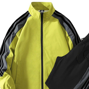 ชุดกีฬาผ้าฝ้าย100% สำหรับผู้ชายชุดวิ่งกลางแจ้งแห้งเร็วระบายอากาศได้ดีพิมพ์โลโก้ได้ตามต้องการ - Product Image 2