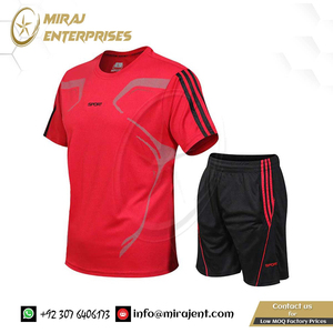 Vente en gros 2 pièces ensemble survêtement décontracté costumes de sport pour hommes été hommes course à pied hommes Fitness Jogging Gym ensembles de vêtements de sport - Product Image 5