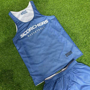 Ensemble de maillots de basket-ball réversibles pour hommes, design tendance, prix de gros personnalisés, uniforme de basket-ball - Product Image 2