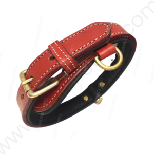 Collier de chien en cuir de conception de luxe robuste solide Durable large respirant pour petits chiens moyens extra larges Style Simple - Product Image 1