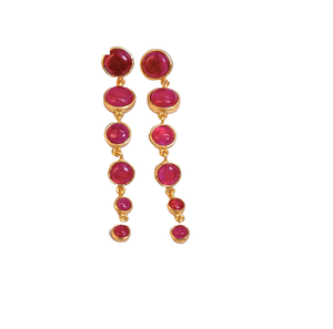 Pendientes pequeños de latón de moda 2023 de la India, joyería de moda para niñas, estilo <span class=keywords><strong>Pinterest</strong></span> - Product Image 3