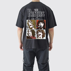 เสื้อยืดแขนสั้นลายกราฟิกโอเวอร์ไซส์สำหรับผู้ชายเสื้อยืดสตรีทแวร์ผ้ากรดซักแบบวินเทจเสื้อยืดขนาดพอดีตัวออกแบบได้ตามต้องการ - Product Image 2