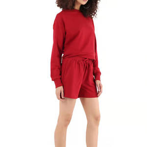 Haute qualité femmes Twin Set manches longues décontracté été porter léger deux pièces haut jupe pantalon ensemble broderie prêt expédition! Pour - Product Image 2