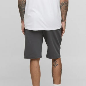 Short 100% coton pour hommes Short décontracté taille élastique cordon léger entraînement salon plage Jersey Sweat Shorts pour hommes - Product Image 2