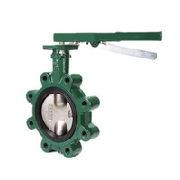 4 POUCES ANSI 150LB Corps en fonte EPDM Siège Manuel Lug Butterfly Valve avec goupille