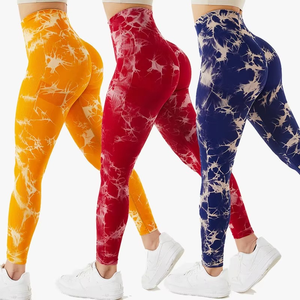 Vêtements décontractés Tie Dye Fitness Yoga Pantalon Sport Femmes Leggings Sans Couture Respirant Taille Haute Collants Gym Vêtements Vêtements D'été - Product Image 1