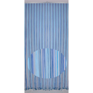 Rideau à cordon Cm.125x240 Vert clair - Rideau en cordon de polyester Fabriqué en Italie - Product Image 2