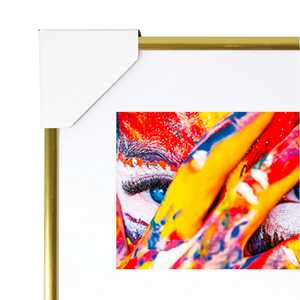 Cadre photo en métal doré de luxe 23,8 x 46,8 cm format A4 en verre et aluminium pour la décoration de la maison - Product Image 4