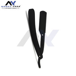 Barber Salon Straight Cut Throat Wet Shaving <b>Razor</b> <b>Mens</b> Hair Cutting Beard Shaping Traditional Black Handle <b>Razor</b> Salon Home - Product Image 3