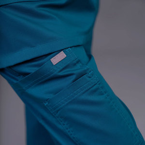 2026 Custom Medical Teal <b>Nursing</b> Scrub Sets Female Jogger Hospital Uniforms Wholesale Nurse Apparel - Product Image 5