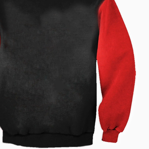 Unisex High Quality Red Arm Black Body Sorority Sweatshirt Custom Oversized <b>Hoodie</b> with Full Sleeves Printed for Winter Women - Product Image 5