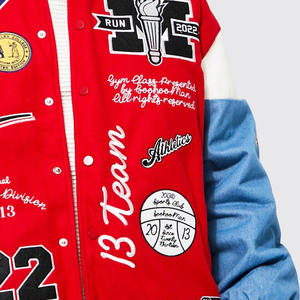 แจ็คเก็ตวาร์ซิตี้ขนแกะคุณภาพสูง ป้องกันแบคทีเรีย สำหรับผู้ชายและผู้หญิง สไตล์ใหม่ คอตั้ง มีทุกขนาดและสี - Product Image 2