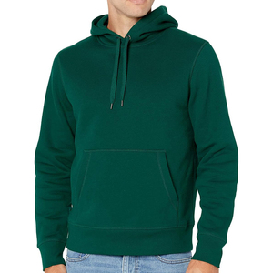 Sudaderas con capucha lisas de alta calidad sin cuerda recortada Boxy Fit Hoodie hombres personalizado algodón y polar hombres pulóver sudaderas con capucha - Product Image 3