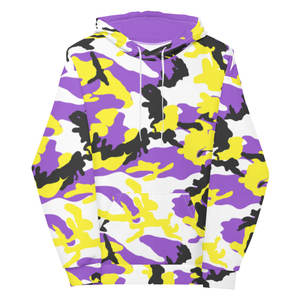 เสื้อมีฮู้ดแบบสวมหัวพิมพ์ลายพรางมัดย้อมผ้าคอตตอนไซส์ XL กางเกงระบายอากาศได้ดีเสื้อออกกำลังกายสำหรับฤดูหนาวขนาด XXL - Product Image 3