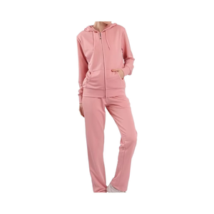 Wholesale Breathable Lightweight Winter Hooded <b>Polyester</b>/Cotton Women's Jogging Suit Sweatpants Sweatsuit Set Tracksuit <b>Jogger</b> - Product Image 1