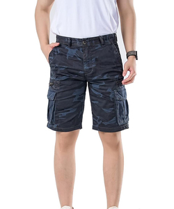 <b>Cargo</b> Jogger Shorts Men Mid 100% Cotton Solid Color Print Comfortable Casual Outdoor Fitness Gym Anti-Wrinkle Breathable - Product Image 4
