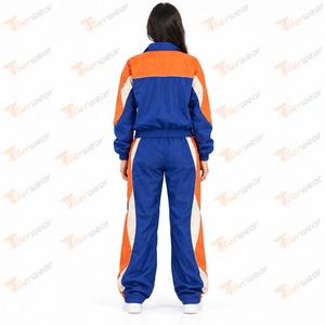 <b>Womens</b> Loose Windbreaker Set Lightweight Eco-Friendly Jacket <b>Pants</b> Two Piece Outdoor Tracksuit XL Custom Logo Wholesale Clothing - Product Image 4