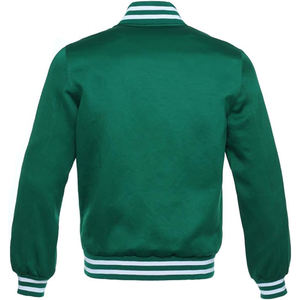 Chaqueta Varsity Morada de Satén para Hombre, Chaqueta Bomber Clásica de Béisbol con Botones a Presión, Ropa Exterior Personalizada al por Mayor - Product Image 6