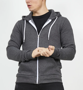 Sweat à capuche coupe régulière avec fermeture à glissière pour hommes fabriqué au Bangladesh de qualité supérieure 100% coton lourd polaire 380 GSM multicolore - Product Image 4