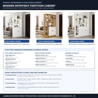 Meuble de séparation moderne en bois massif pour salon, entrée, avec rangement, casier à vin, étagère de présentation, portes, écologique, hauteur réglable