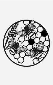 Art mural en métal découpé au laser à texture rustique fait à la main avec motif de plante, décoration murale pour la maison et le jardin, design moderne, Ramadan - Product Image 3