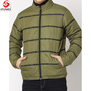 Veste d'hiver matelassée pour homme, légère, en toile imperméable, style streetwear, personnalisable en gros, service OEM - Product Image 2