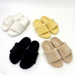 Pantuflas de Franela Rosa Caramelo para Mujer, con Forro de Piel Sintética, Suela Plana, Ideales para Camping, Precio Competitivo, Muestra Reembolsable, para Adolescentes - Product Image 2