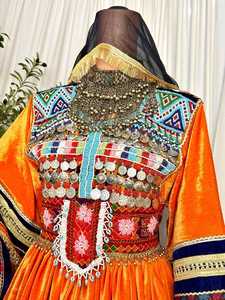 Robe afghane Kuchi faite à la main, ethnique, tribale, traditionnelle, brodée, pour femmes, robe afghane longue, taille unique, multicolores, service OEM - Product Image 5