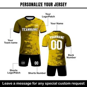 Conjuntos de Ropa Deportiva de Fútbol, Pantalones Cortos para Equipos, Uniformes de Entrenamiento, 100% Poliéster, Impresión por Transferencia de Calor, Color Degradado - Product Image 5