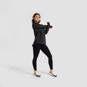 Leggings Dexter de Cintura Alta, Sin Costuras, de Spandex/Nylon, Transpirables, para Fitness y Entrenamiento, con Decoración de Malla, Talla Grande, Largo hasta el Tobillo - Product Image 4