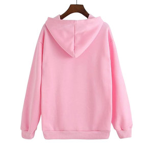 เสื้อฮู้ดผ้าฝ้าย100% มีฮู้ดสำหรับผู้หญิงฤดูใบไม้ร่วง/ฤดูหนาวปรับแต่งได้ปรับแต่งด้านหน้า - Product Image 2