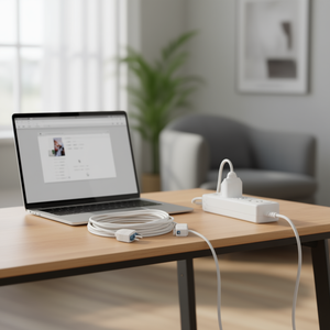 White H05VV-F 3x0.75 Mmq (10A 2P+T) Electrical <b>Extension</b> Cord (3m) PP0381R for Cables and Wires - Product Image 3