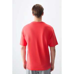 เสื้อยืดผู้ชาย Fiesta รุ่นพื้นฐาน ผ้าฝ้าย 100% เนื้อหนานุ่ม ทรงโอเวอร์ไซส์ ผ้าเจอร์ซีย์-88353 - Product Image 2