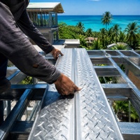 Système de plancher en mezzanine |   Plancher en acier non bétonné 250*40 |   Planche de support pour construction rapide de entrepôt ou loft
