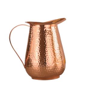 Jarra de Cobre Puro Más Vendida, Jarra de Agua con Diseño Martillado y Asa de Latón para Uso en el Hogar y Restaurantes, Jarras de Mesa de Primera Calidad - Product Image 6