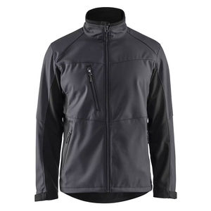 Veste Softshell en toile d'hiver de haute qualité pour hommes, vente en gros, décontractée, fermeture éclair avant, coupe-vent, imperméable, écologique, haute rue - Product Image 4