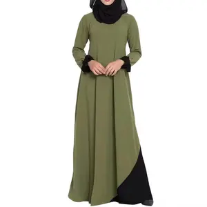 Оптовая продажа, изготовленная на заказ Абая для женщин 2024 большого размера, Арабская Исламская одежда, длинное платье с вышивкой, абайя