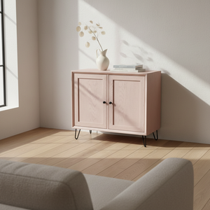 Mueble de Salón Moderno, Ecológico y Duradero, de 2 Puertas, Color Rosa Empolvado - Product Image 3